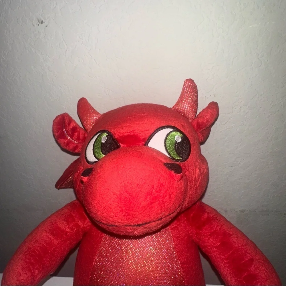 Build A Bear Magic Quest Red Dragon Ellie Plush Great Wolf Lodge Exclusive Plush - Picture 8 of 10